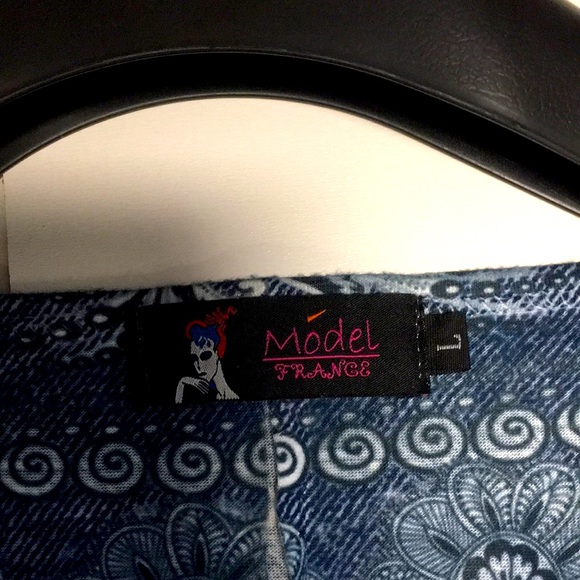 NWOT Women’s blue tunic, 3/4 length sleeve, - Picture 3 of 6